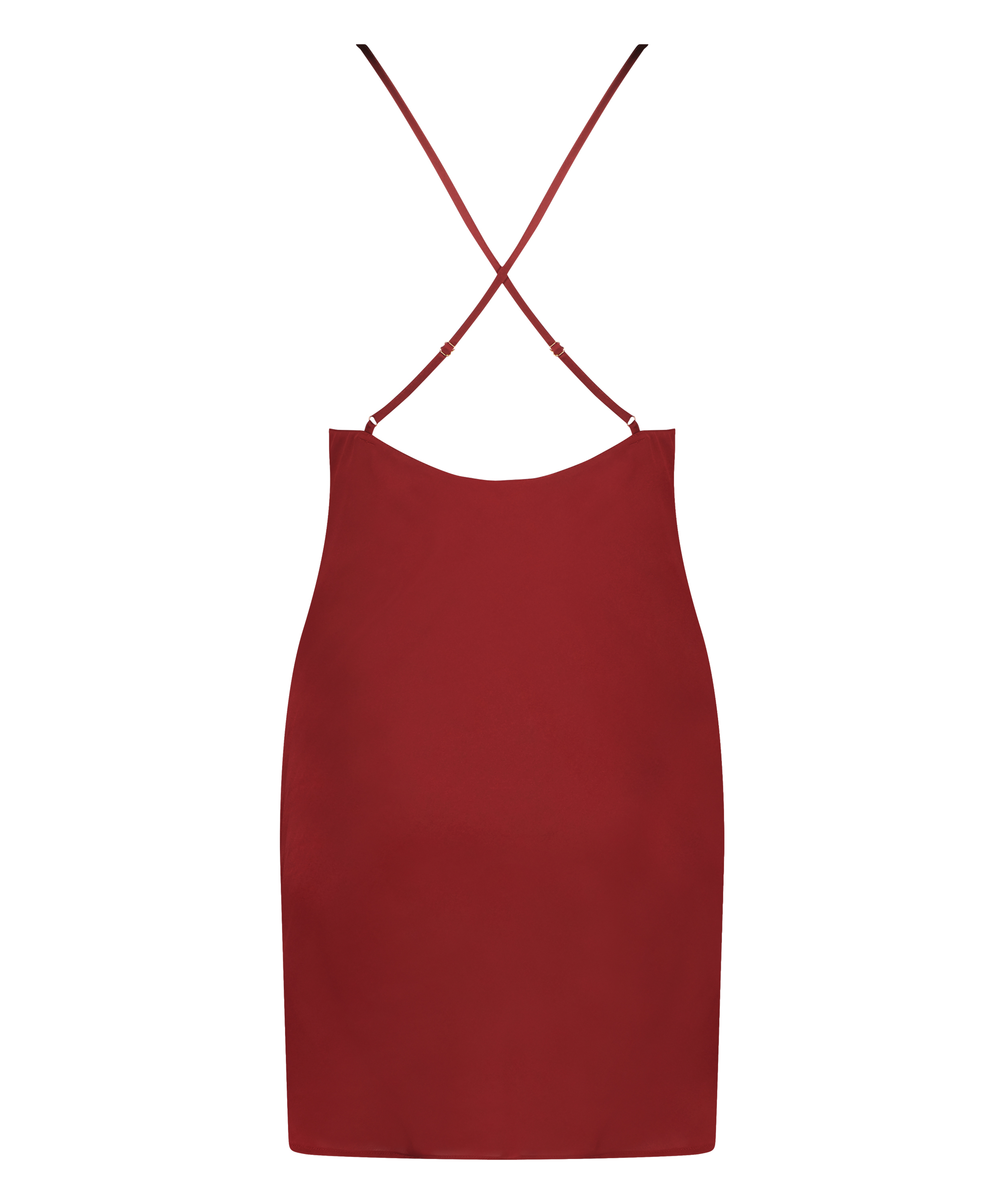 Slipdress Satijn Zara, Rood, main