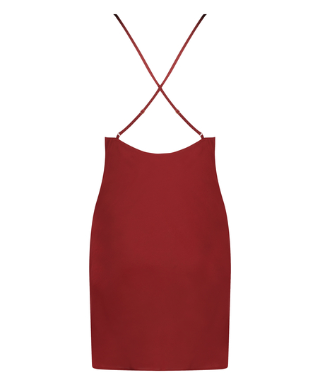 Slipdress Satijn Zara, Rood