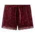 Shorts Velours Lace, Paars