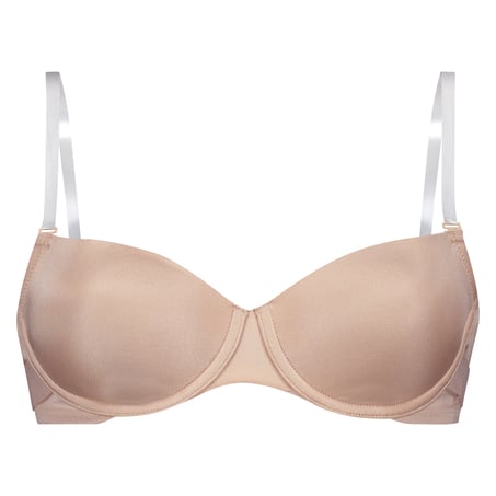 Voorgevormde beugel bh Transparent Back, Beige