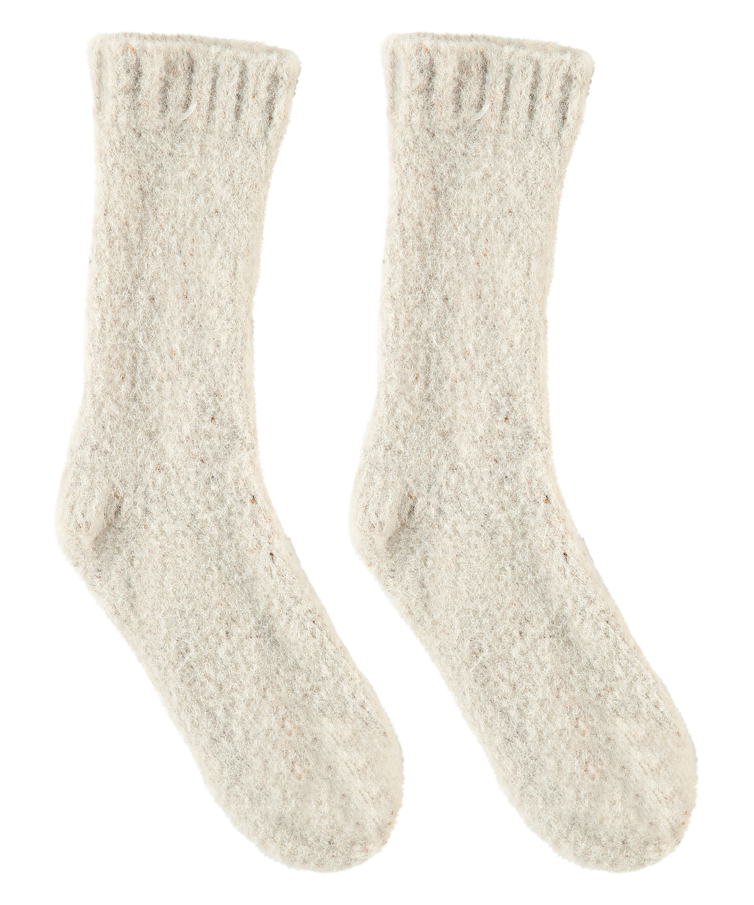 Chaussettes Duveteuses, Blanc, main