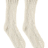 Chaussettes Duveteuses, Blanc