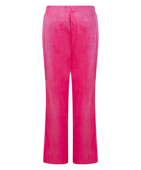 Velours pyjamabroek, Roze