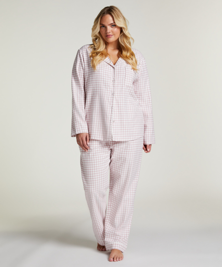 Pyjamabroek Flannel, Paars