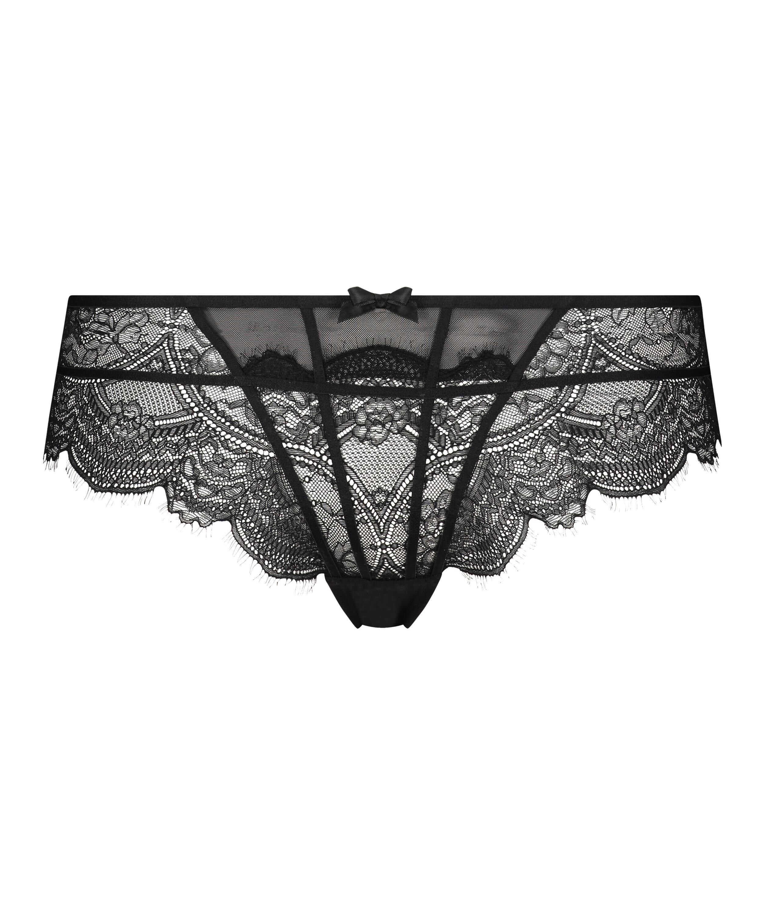 Slip brésilien Lillie Curvy, Noir