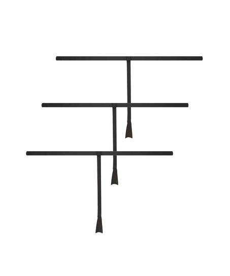 3-pack invisible string, Zwart