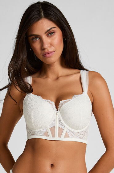 Hunkemöller Voorgevormde Longline Beugel Bh Whitney Wit