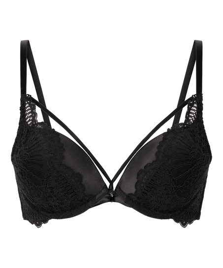 Soutien-gorge &agrave; armatures maximiseur pr&eacute;form&eacute; Whitney, Noir