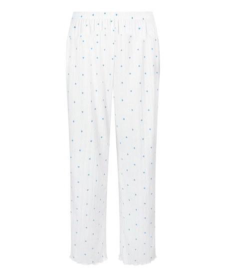Pyjamabroek Pointelle, Blauw