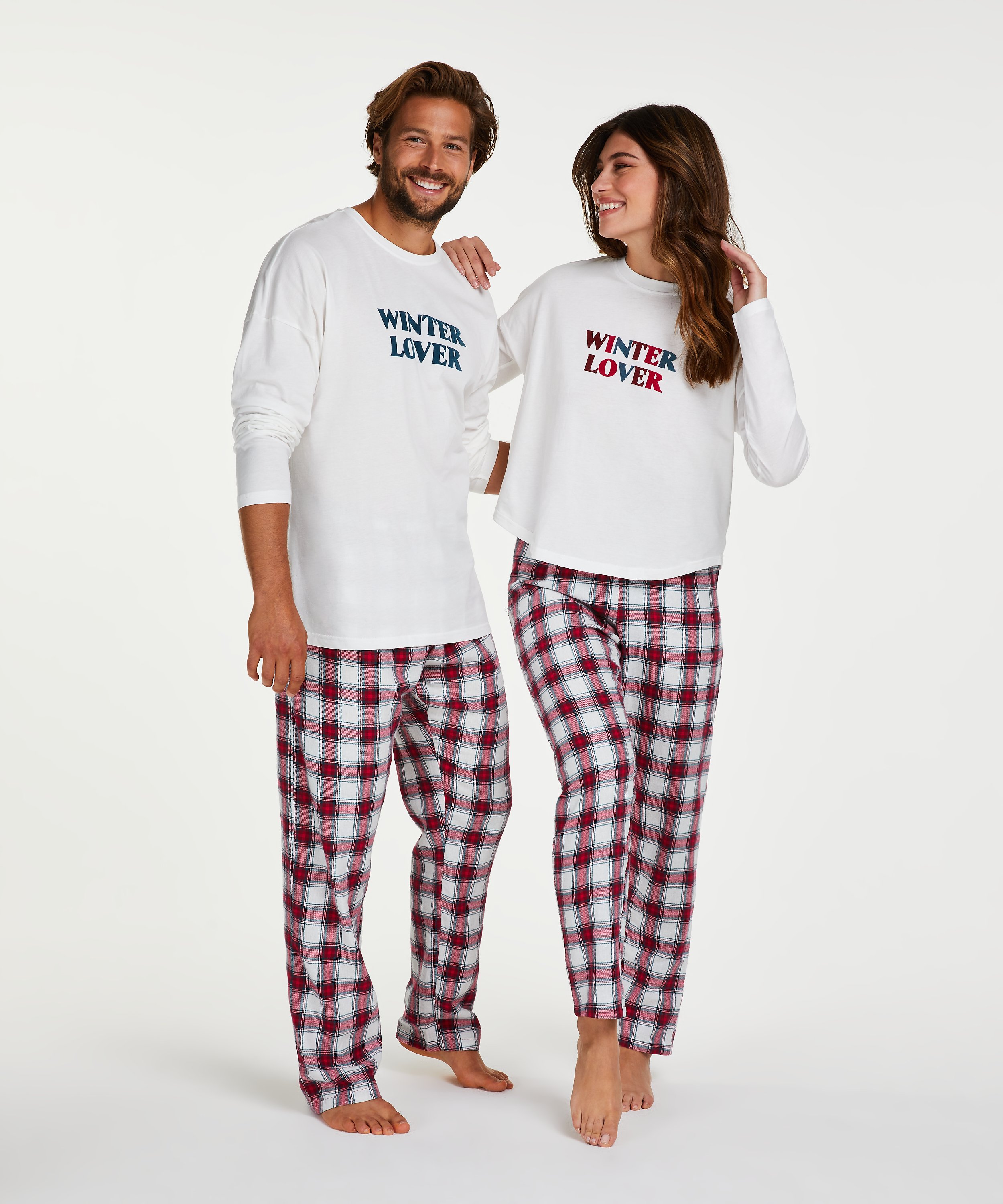 Pyjamaset heren, Rood, main