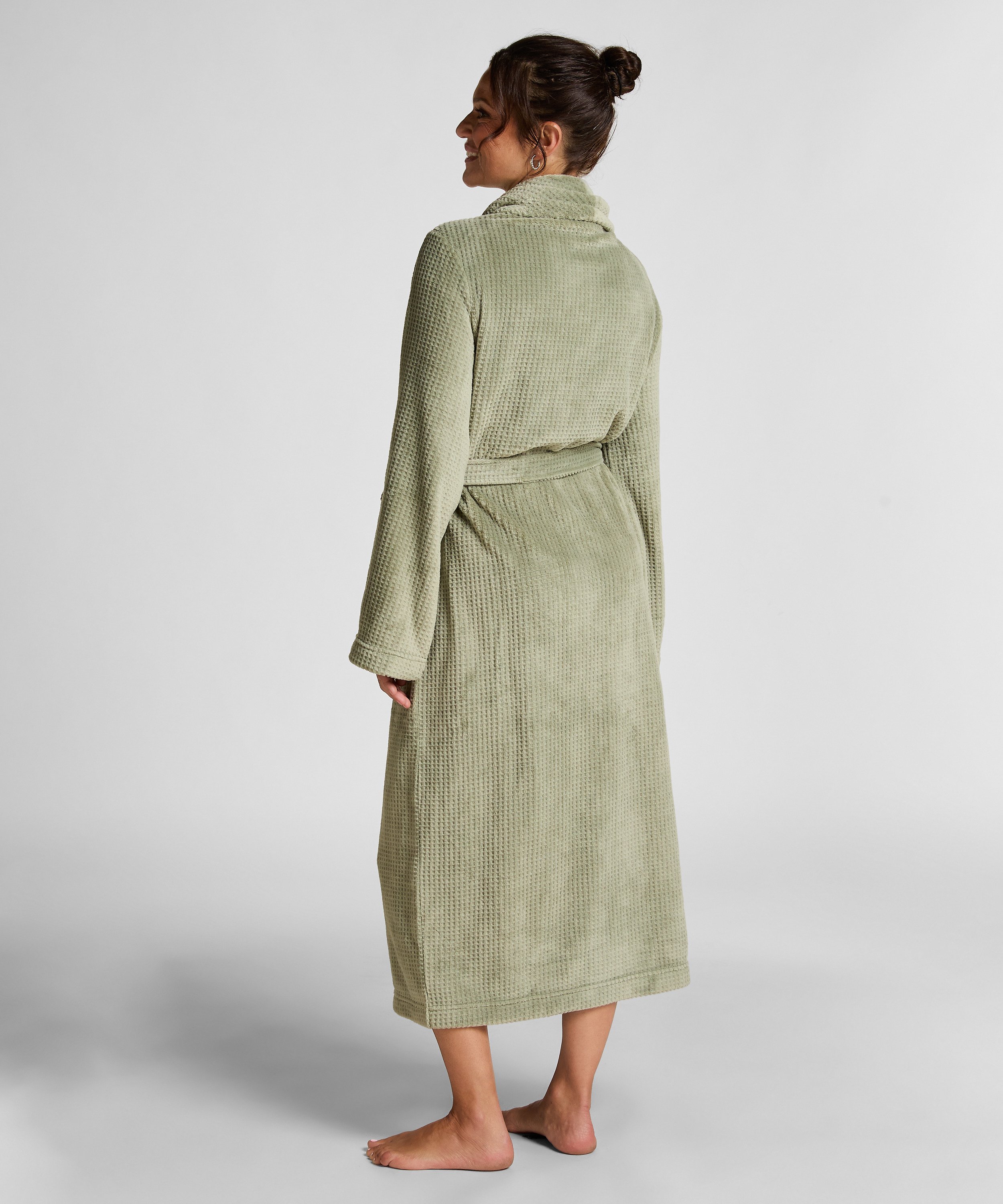 Badjas Fleece, Groen, main