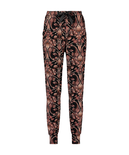 Pantalon de pyjama Jersey, Noir