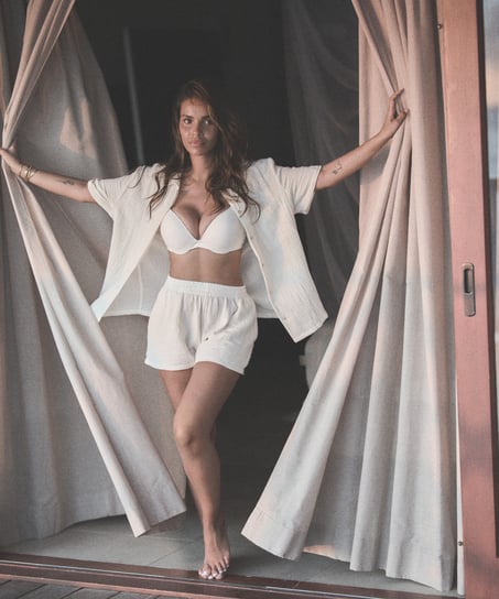 Veste en mousseline, Blanc