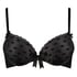 Voorgevormde push-up beugel bh Elle, Zwart