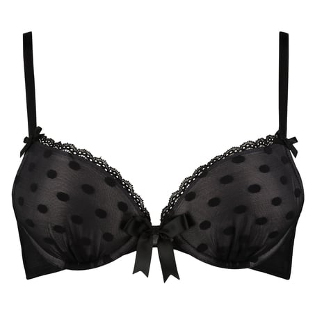 Voorgevormde push-up beugel bh Elle, Zwart