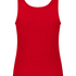 Geribde singlet van geborstelde jersey, Rood