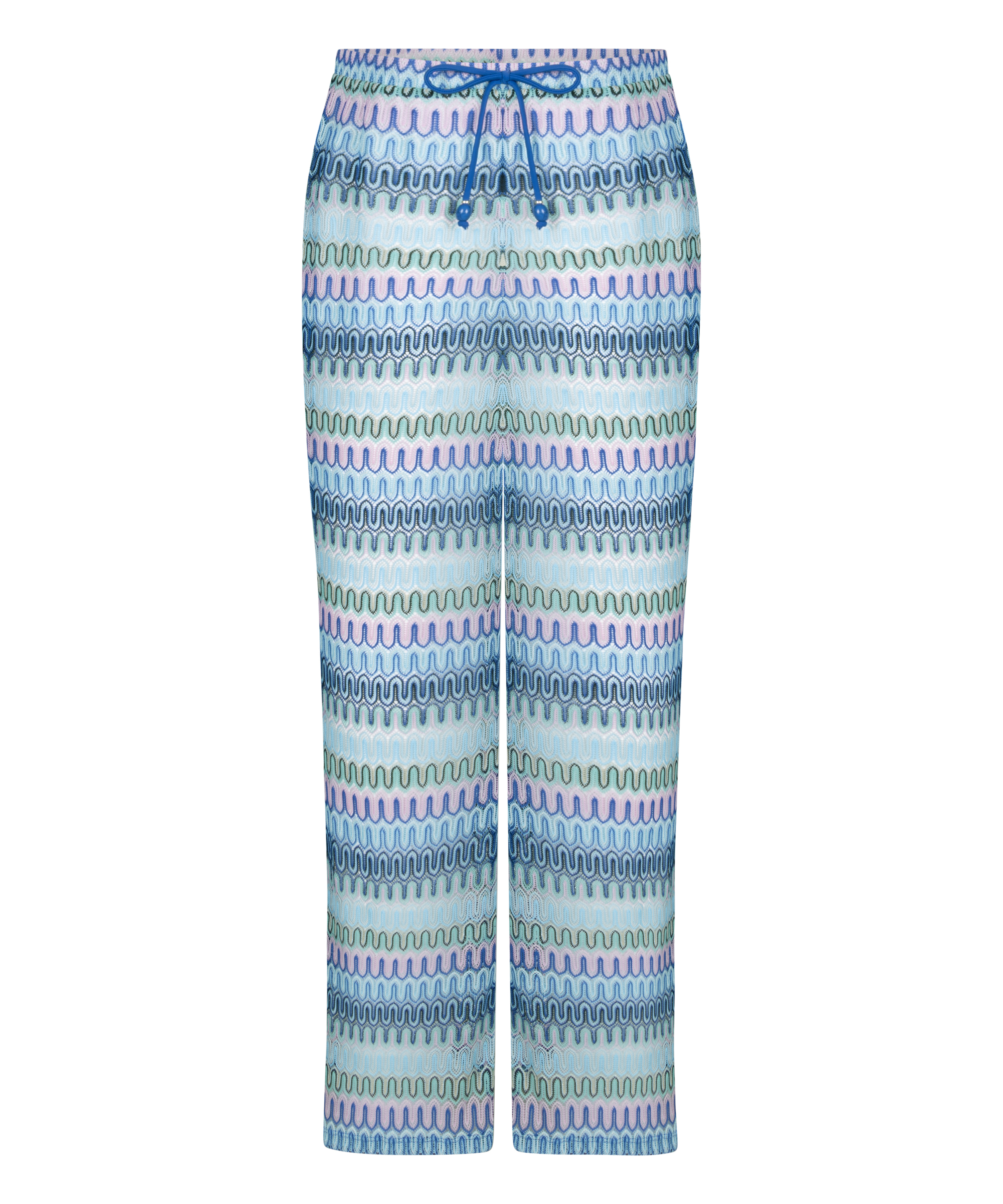 Pantalon en crochet Cali, Bleu, main