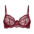 Soutien-gorge non-rembourr&eacute; &agrave; armatures Isabelle, Rouge