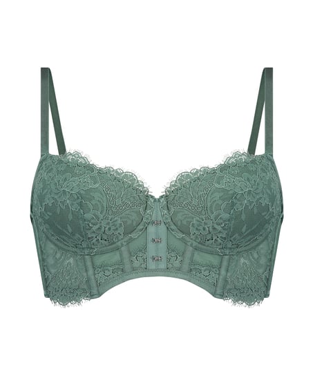 Soutien-gorge à armatures préformé longline Bella, Vert