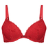 Voorgevormde push-up beugel bh Maya, Rood