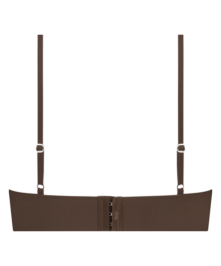 Triangel bralette Smooth, Bruin