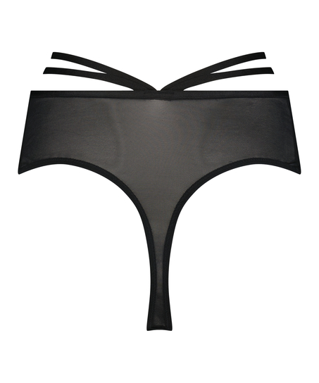String taille haute Sienna, Noir
