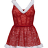 Beugel slipdress Sexy Santa, Rood