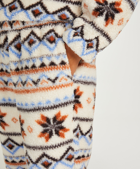 Pantalon de jogging polaire, Blanc