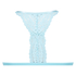Voorgevormde triangle bralette Marina, Blauw