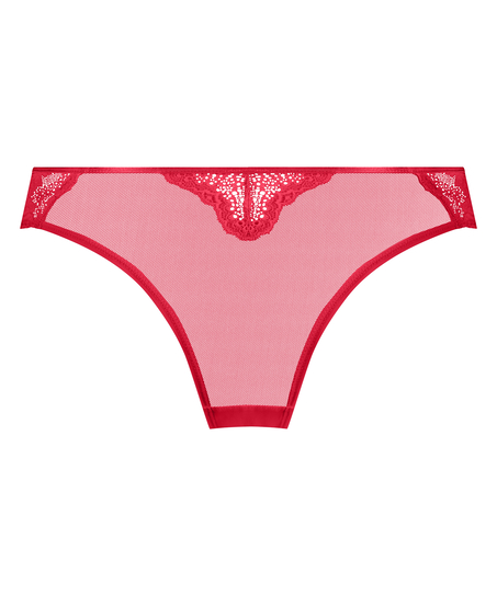 Slip brésilien Amy Heart, Rouge