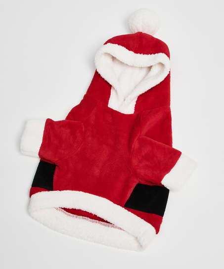 Fleece honden onesie, Rood