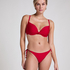 Bas de bikini string Luna, Rouge