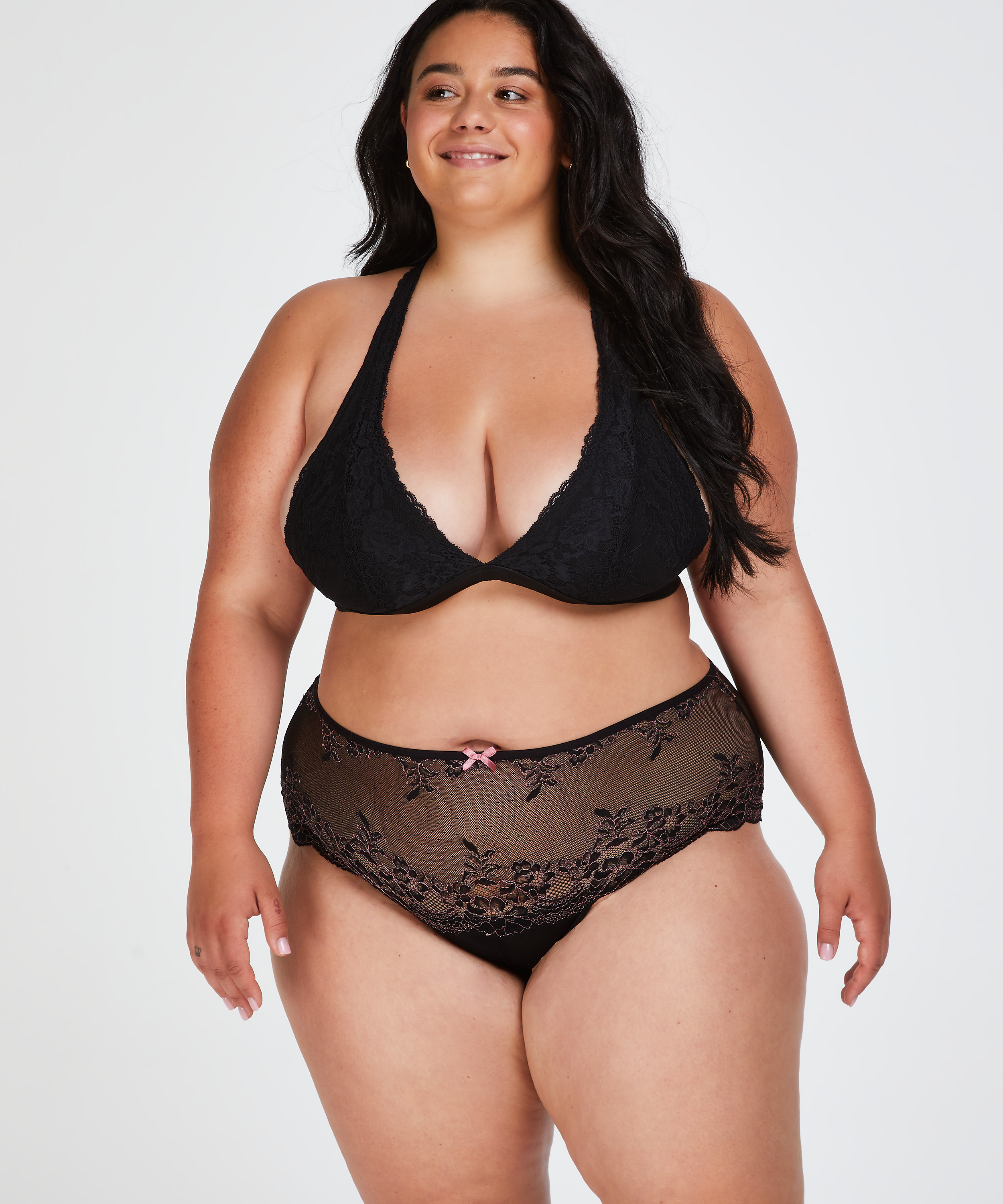 Boxerstring Doriane Curvy, Zwart, main