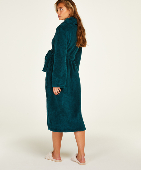 Peignoir Fleece, Bleu