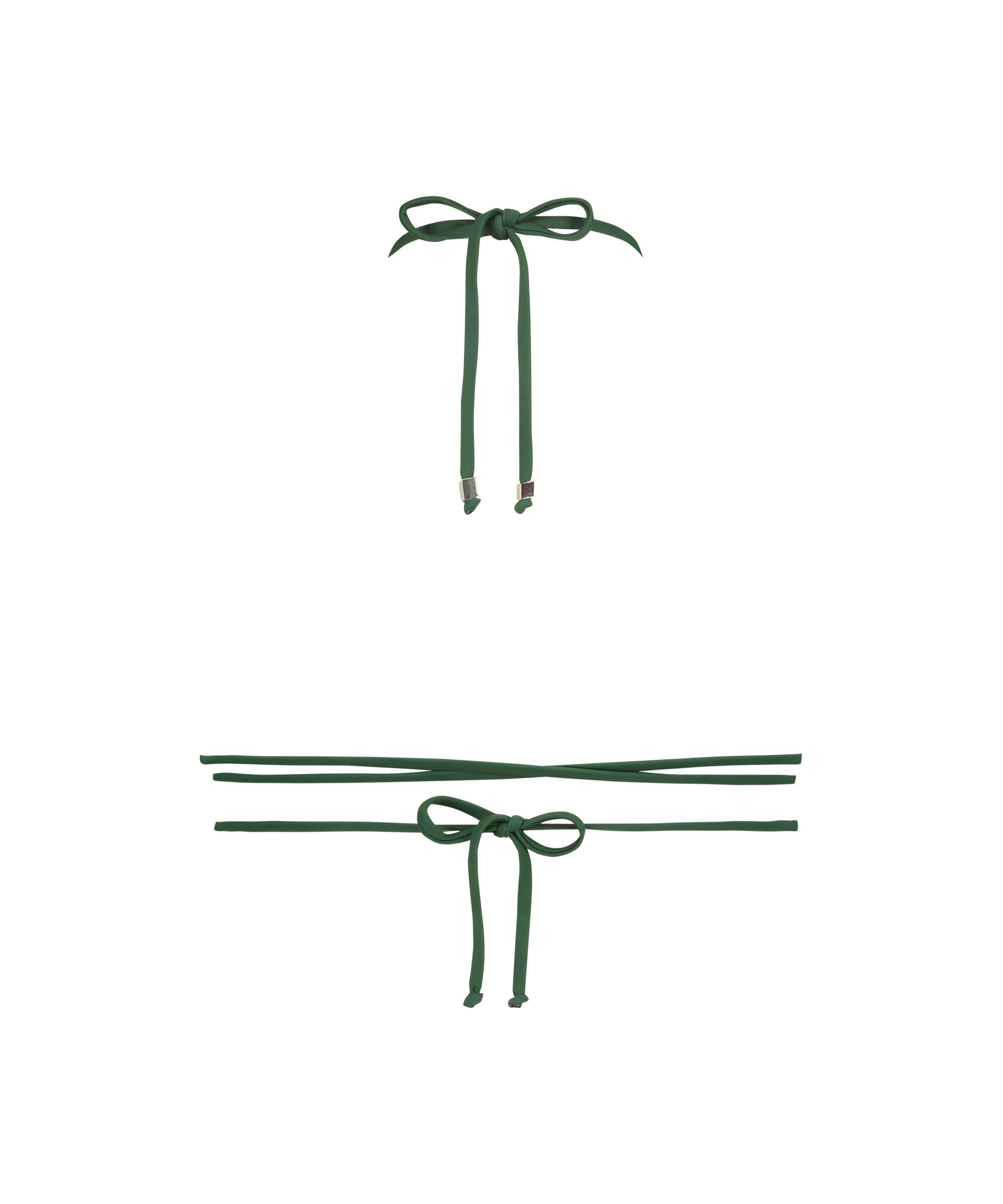 Haut de bikini triangle Digura, Vert, main