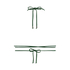 Haut de bikini triangle Digura, Vert