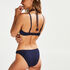Laag rio bikinibroekje Scallop Bloom, Blauw