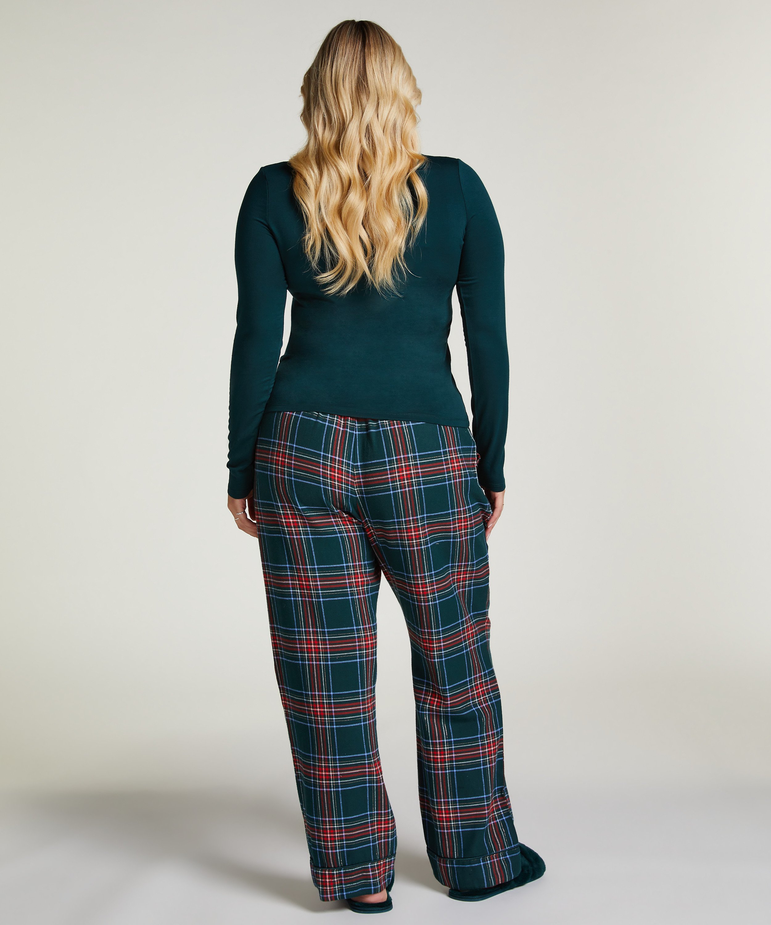 Pyjamabroek Flannel, Groen, main