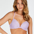 Soutien-gorge &agrave; armatures pr&eacute;form&eacute; push-up Marine, Pourpre