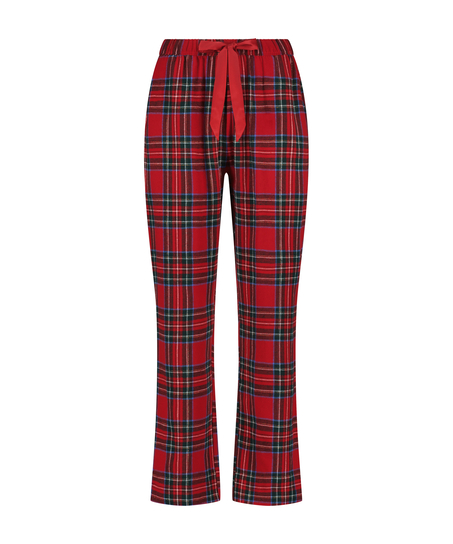 Pantalon de Pyjama Flanel, Rouge