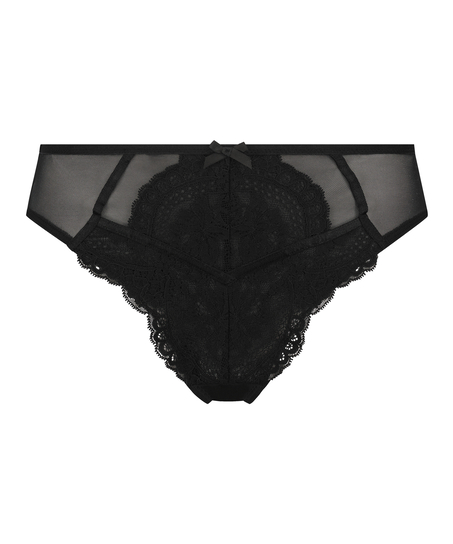 Slip brésilien haut Liberty, Noir