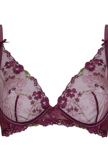 Hunkemöller Niet-Voorgevormde Beugel Longline Bh Peonie Paars, foto 3