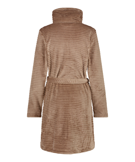 Badjas Zip fleece, Grijs