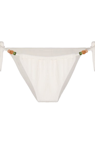 Hunkemöller Hoog Uitgesneden Bikinibroekje Crinkle Wit, foto 3