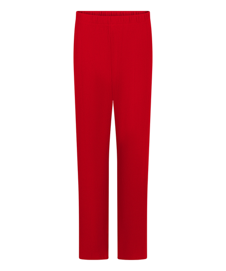 Broek Brushed Jersey, Rood