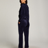 Velours pyjamabroek, Blauw