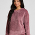 Top met lange mouwen Fluffy Fleece, Roze