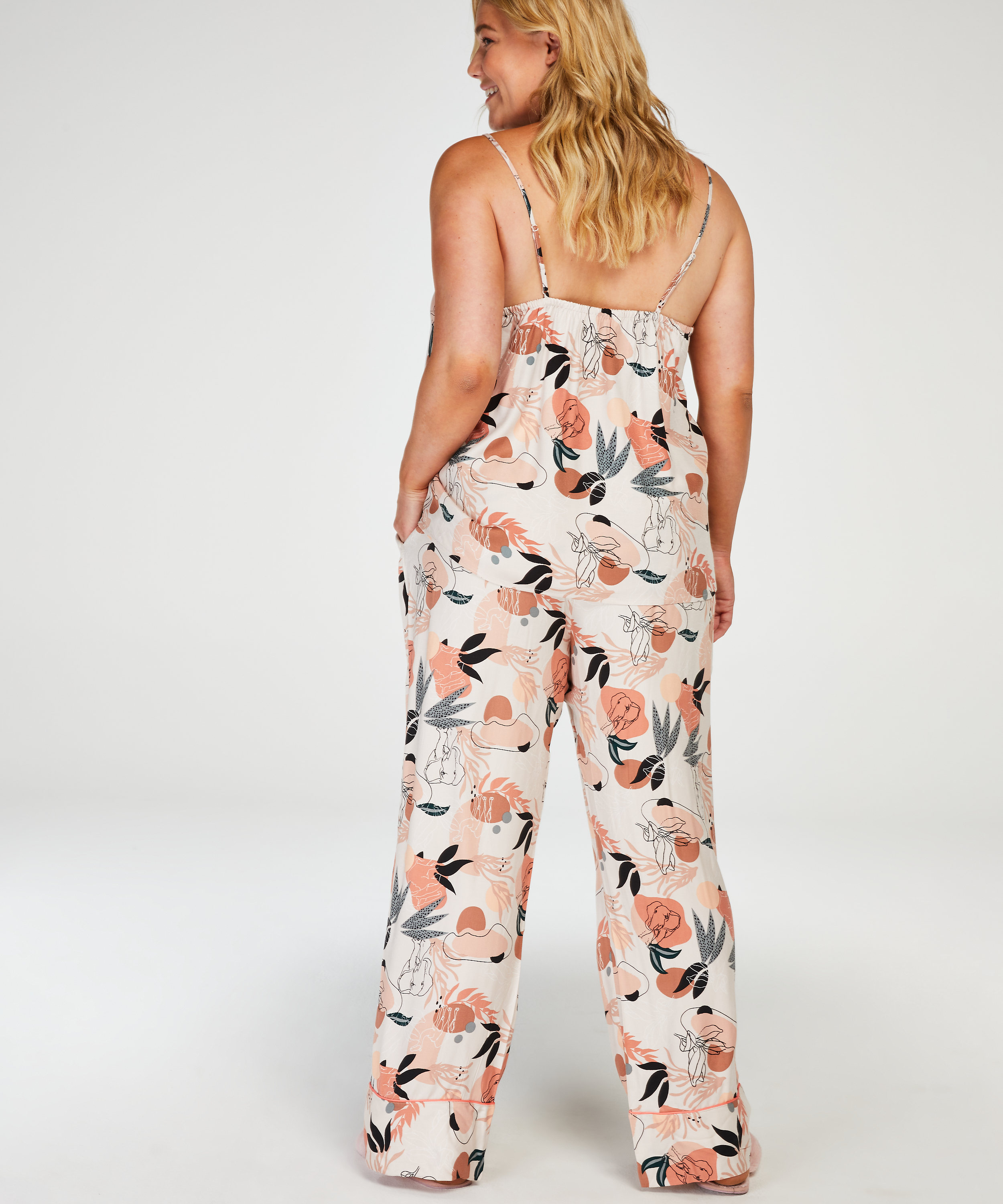 Camisole Tiss&eacute;e, Rose, main