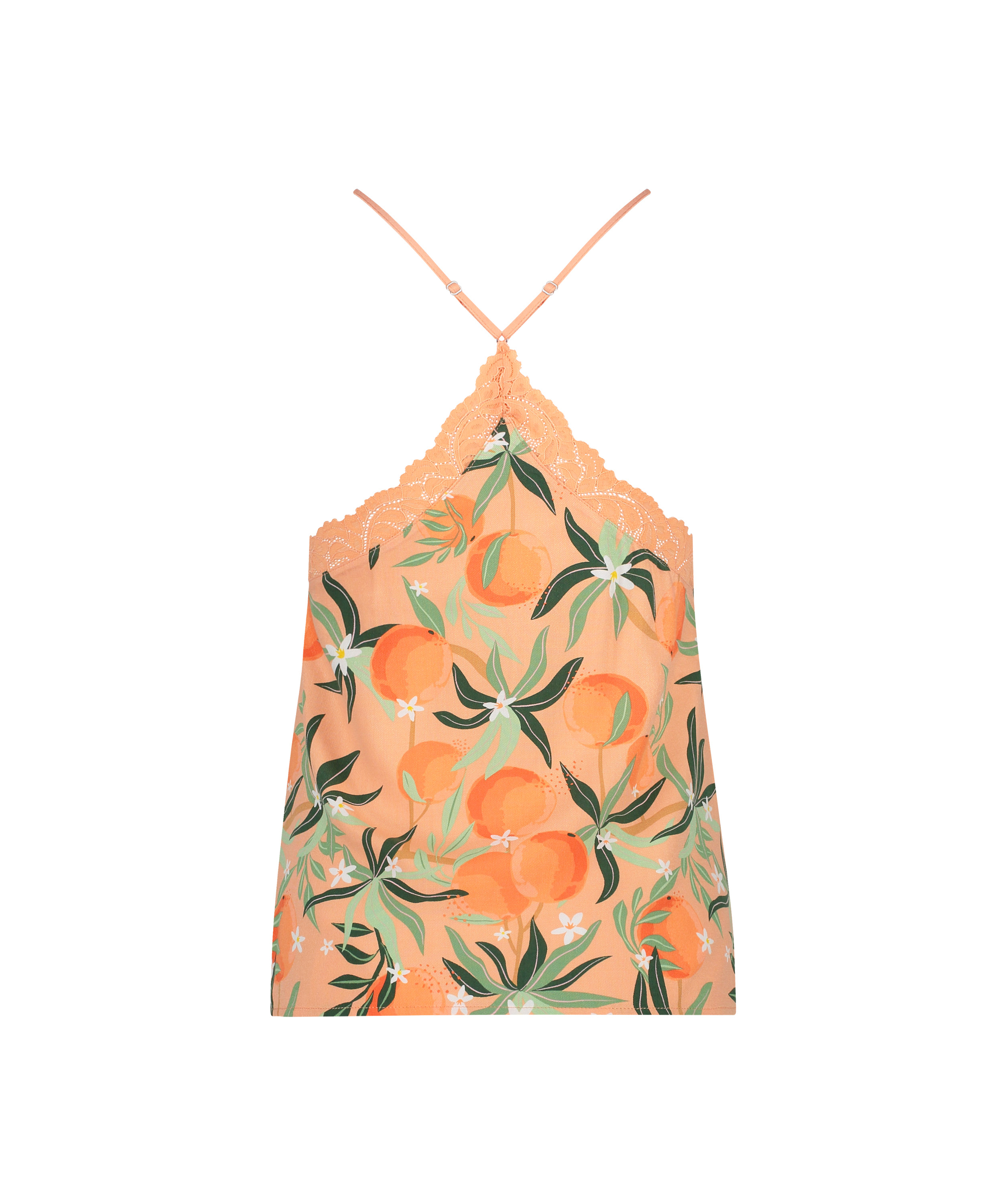 Cami top Woven Lace, Roze, main