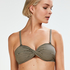 Haut de bikini bandeau Fango, Brun